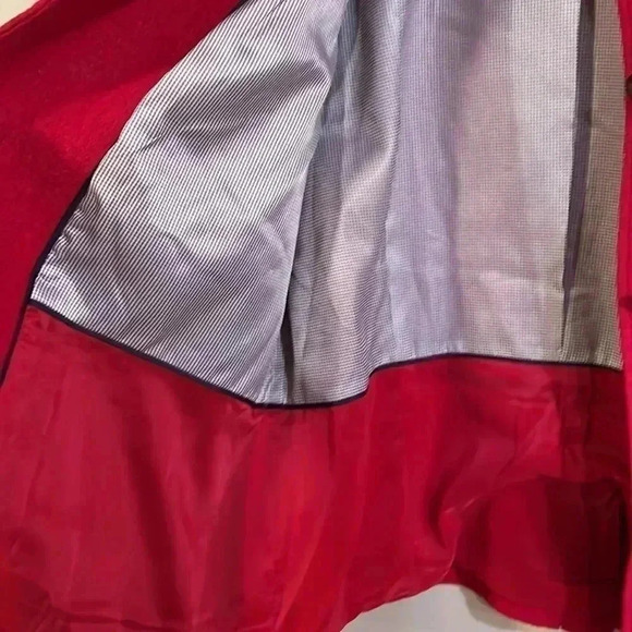 NWOT [16P]Talbots Red Wool Viscose Blend Butter  Down Coat - Picture 5 of 6